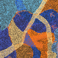 Aboriginal Artwork by Margaret Nangala Gallagher, Yankirri Jukurrpa (Emu Dreaming), 76x76cm