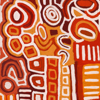 Aboriginal Artwork by Margaret Napangardi Lewis, Mina Mina Dreaming, 91x46cm