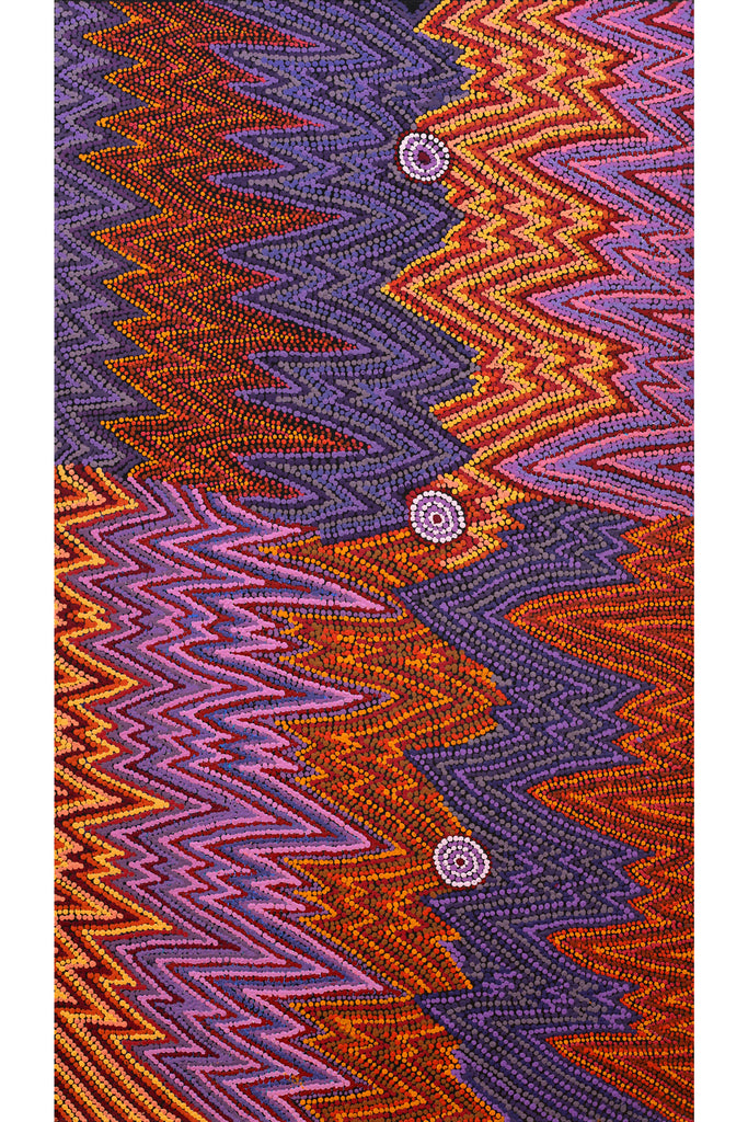 Aboriginal Artwork by Margaret Napangardi Lewis, Mina Mina Dreaming - Ngalyipi, 107x61cm