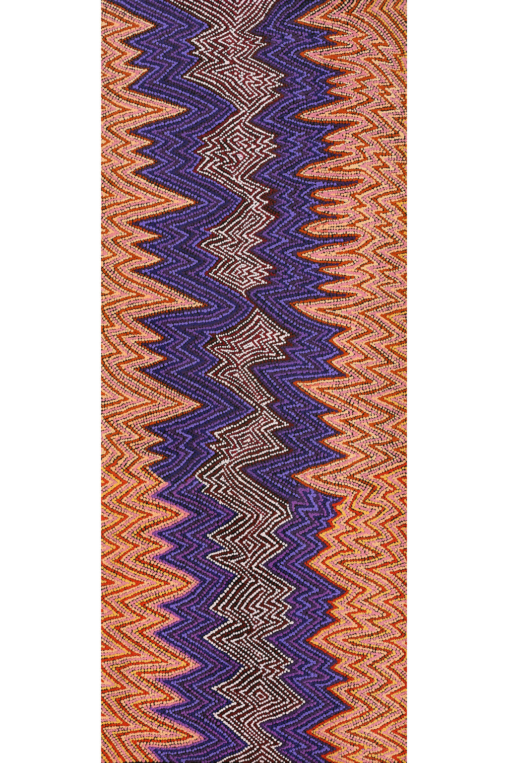 Aboriginal Artwork by Margaret Napangardi Lewis, Mina Mina Dreaming - Ngalyipi, 152x61cm