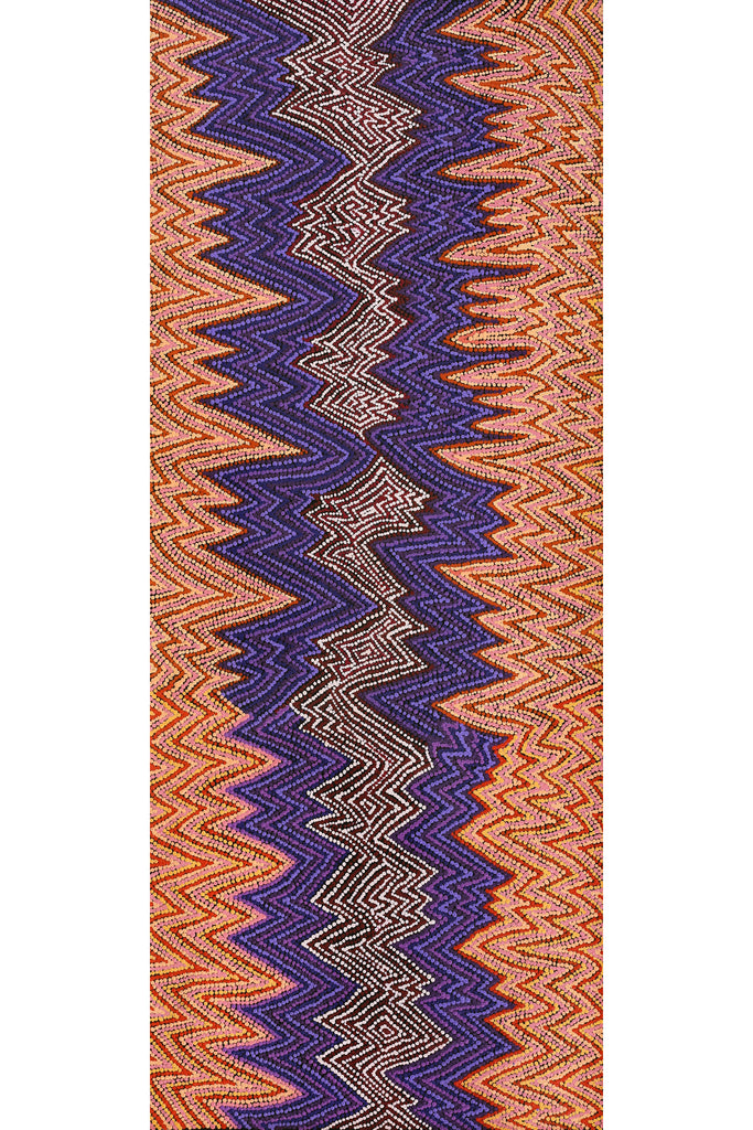 Aboriginal Art by Margaret Napangardi Lewis, Mina Mina Dreaming - Ngalyipi, 152x61cm - ART ARK®