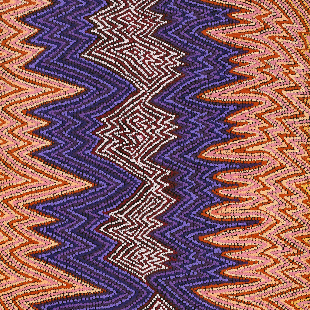 Aboriginal Artwork by Margaret Napangardi Lewis, Mina Mina Dreaming - Ngalyipi, 152x61cm