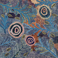 Aboriginal Artwork by Margaret Napangardi Lewis, Mina Mina Dreaming, 122x122cm