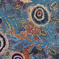 Aboriginal Artwork by Margaret Napangardi Lewis, Mina Mina Dreaming, 122x122cm