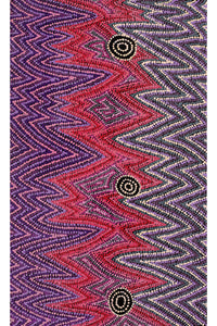 Aboriginal Artwork by Margaret Napangardi Lewis, Mina Mina Dreaming, 76x46cm
