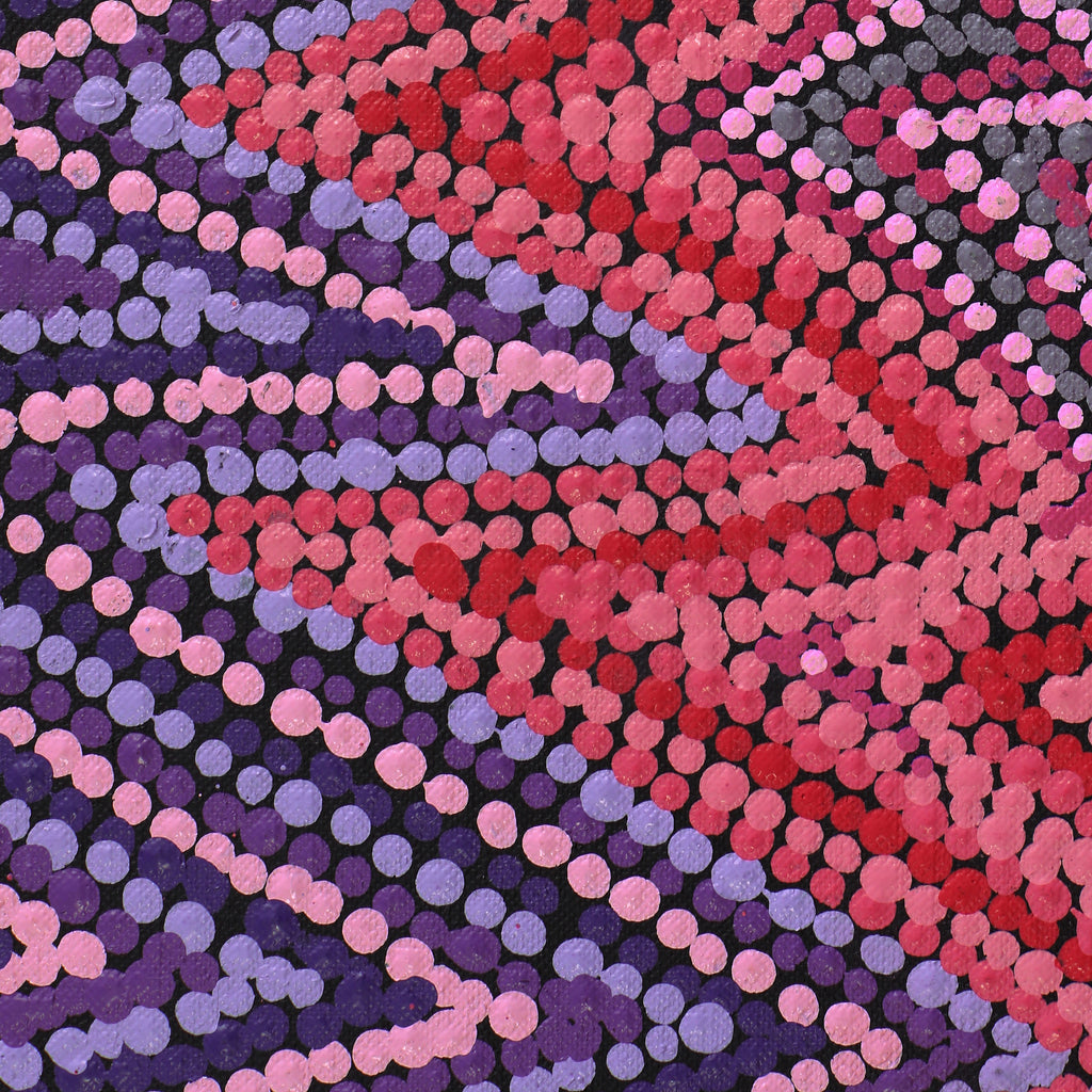 Aboriginal Artwork by Margaret Napangardi Lewis, Mina Mina Dreaming, 76x46cm
