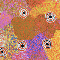 Aboriginal Artwork by Margaret Napangardi Brown, Mina Mina Jukurrpa - Ngalyipi, 91x61cm