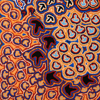 Aboriginal Artwork by Margaret Nangala Gallagher, Yankirri Jukurrpa, 122x61cm