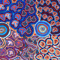 Aboriginal Artwork by Margaret Nangala Gallagher, Yankirri Jukurrpa (Emu Dreaming), 122x76cm