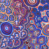 Aboriginal Artwork by Margaret Nangala Gallagher, Yankirri Jukurrpa (Emu Dreaming), 122x76cm