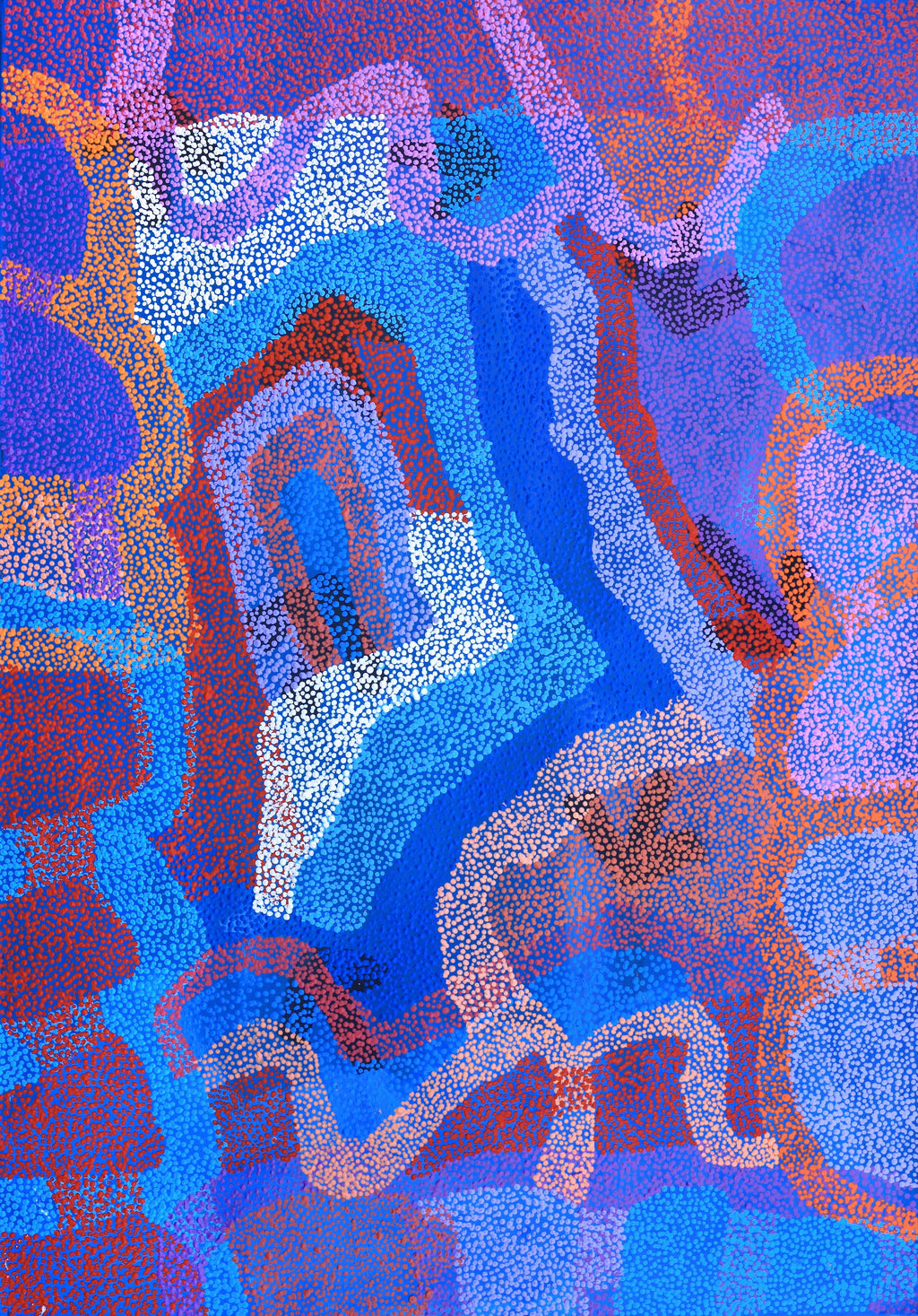 Aboriginal Artwork by Margaret Nangala Gallagher, Yankirri Jukurrpa (Emu Dreaming), 152x107cm