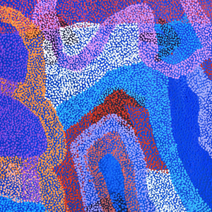 Aboriginal Artwork by Margaret Nangala Gallagher, Yankirri Jukurrpa (Emu Dreaming), 152x107cm - ART ARK®