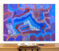 Aboriginal Artwork by Margaret Nangala Gallagher, Yankirri Jukurrpa (Emu Dreaming), 152x107cm