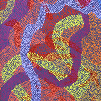 Aboriginal Artwork by Margaret Nangala Gallagher, Yankirri Jukurrpa (Emu Dreaming), 152x61cm