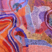 Aboriginal Artwork by Margaret Nangala Gallagher, Yankirri Jukurrpa (Emu Dreaming), 182x122cm