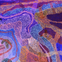Aboriginal Artwork by Margaret Nangala Gallagher, Yankirri Jukurrpa (Emu Dreaming), 182x122cm