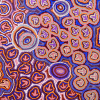 Aboriginal Artwork by Margaret Nangala Gallagher, Yankirri Jukurrpa (Emu Dreaming), 76x76cm
