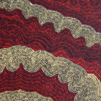 Aboriginal Artwork by Margaret Napangardi Lewis, Mina Mina Dreaming - Ngalyipi, 122x61cm