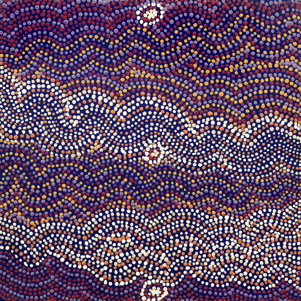 Aboriginal Artwork by Margaret Napangardi Lewis, Mina Mina Dreaming - Ngalyipi, 30x30cm