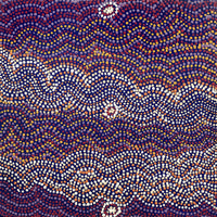 Aboriginal Artwork by Margaret Napangardi Lewis, Mina Mina Dreaming - Ngalyipi, 30x30cm