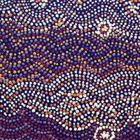 Aboriginal Artwork by Margaret Napangardi Lewis, Mina Mina Dreaming - Ngalyipi, 30x30cm