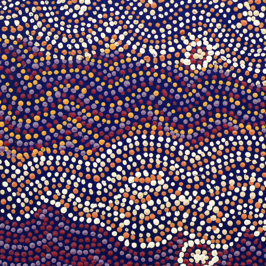 Aboriginal Artwork by Margaret Napangardi Lewis, Mina Mina Dreaming - Ngalyipi, 30x30cm