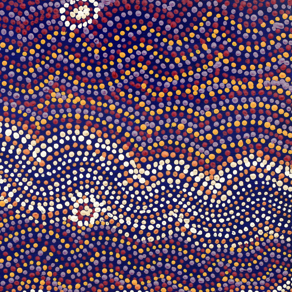 Aboriginal Artwork by Margaret Napangardi Lewis, Mina Mina Dreaming - Ngalyipi, 30x30cm - ART ARK®