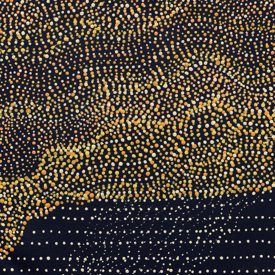 Aboriginal Artwork by Margaret Napangardi Lewis, Mina Mina Dreaming - Ngalyipi, 61x30cm