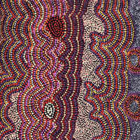 Aboriginal Artwork by Margaret Napangardi Lewis, Mina Mina Dreaming - Ngalyipi, 61x46cm