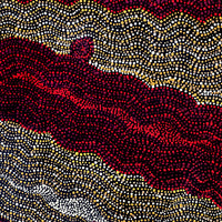 Aboriginal Artwork by Margaret Napangardi Lewis, Mina Mina Dreaming - Ngalyipi, 76x46cm