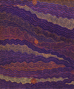 Aboriginal Art by Margaret Napangardi Lewis, Mina Mina Dreaming - Ngalyipi, 91x76cm - ART ARK®