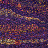 Aboriginal Artwork by Margaret Napangardi Lewis, Mina Mina Dreaming - Ngalyipi, 91x76cm