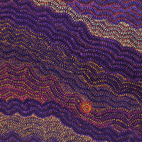 Aboriginal Artwork by Margaret Napangardi Lewis, Mina Mina Dreaming - Ngalyipi, 91x76cm