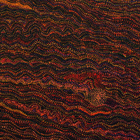 Aboriginal Artwork by Margaret Napangardi Lewis, Mina Mina Jukurrpa (Mina Mina Dreaming) - Ngalyipi, 91x91cm