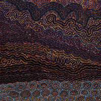 Aboriginal Artwork by Margaret Napangardi Lewis, Mina Mina Dreaming - Ngalyipi, 91x91cm