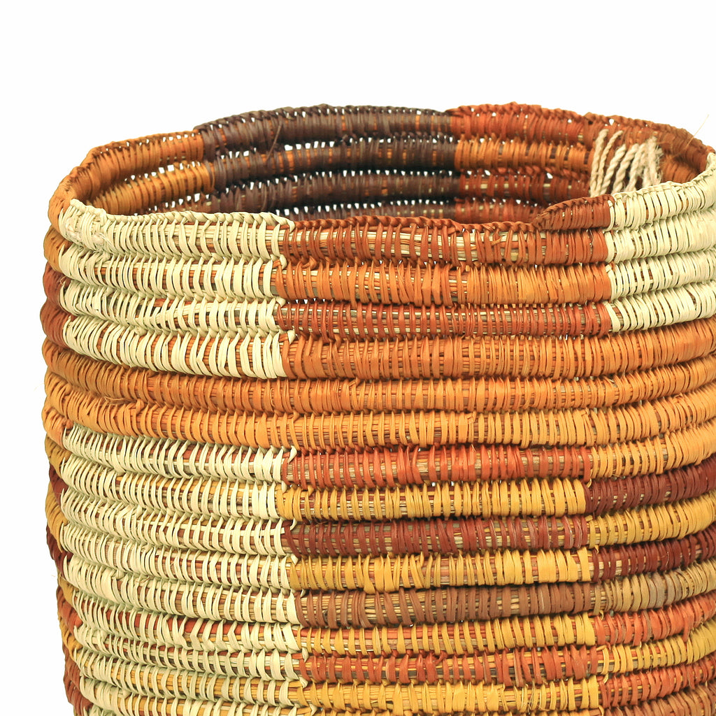 Aboriginal Artwork by Margaret Marrarrawuy Wanambi, Gapuwiyak - Woven Dilly Bag