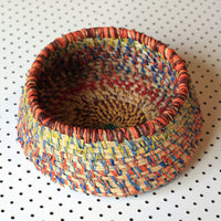 Aboriginal Artwork by Margaret Yai Yai - Tjanpi Basket (27x27x12cm)