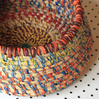 Aboriginal Artwork by Margaret Yai Yai - Tjanpi Basket (27x27x12cm)