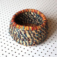 Aboriginal Artwork by Margaret Yai Yai - Tjanpi Basket (16x16x10cm)