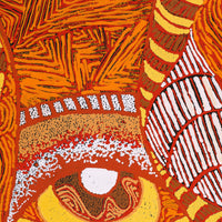 Aboriginal Artwork by Margarina Napanangka Miller, Lukarrara Jukurrpa, 107x46cm