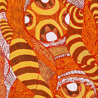 Aboriginal Artwork by Margarina Napanangka Miller, Lukarrara Jukurrpa, 107x46cm