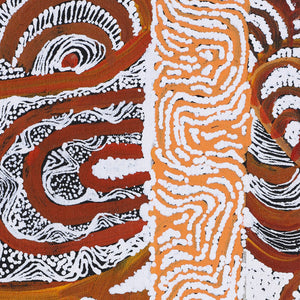 Aboriginal Artwork by Margarina Napanangka Miller, Lukarrara Jukurrpa, 91x61cm - ART ARK®