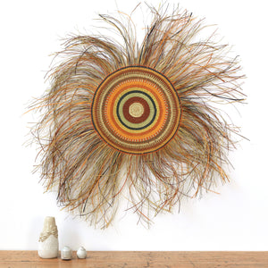 Aboriginal Art by Margrita Manggurra, Gapuwiyak - Woven Mat, 46cm - ART ARK®