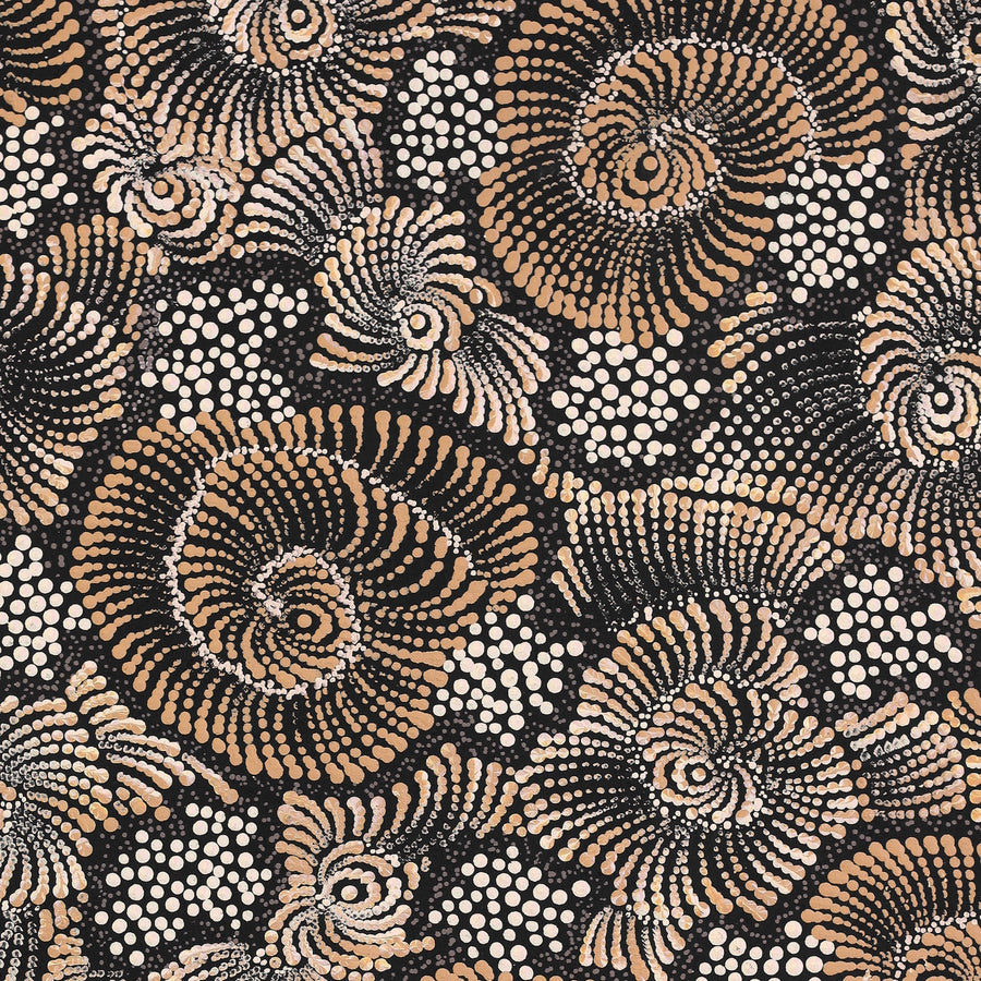 Aboriginal Artwork by Maria Nampijinpa Brown, Pamapardu Jukurrpa (Flying Ant Dreaming) - Warntungurru, 76x46cm