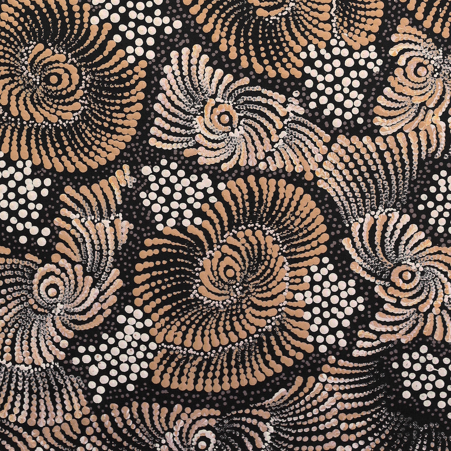 Aboriginal Artwork by Maria Nampijinpa Brown, Pamapardu Jukurrpa (Flying Ant Dreaming) - Warntungurru, 76x46cm