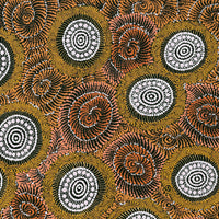 Aboriginal Art by Maria Nampijinpa Brown, Pamapardu Jukurrpa (Flying Ant Dreaming) - Warntungurru, 91x76cm - ART ARK®