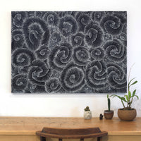 Aboriginal Artwork by Maria Nampijinpa Brown, Pamapardu Jukurrpa (Flying Ant Dreaming) - Warntungurru, 107x76cm