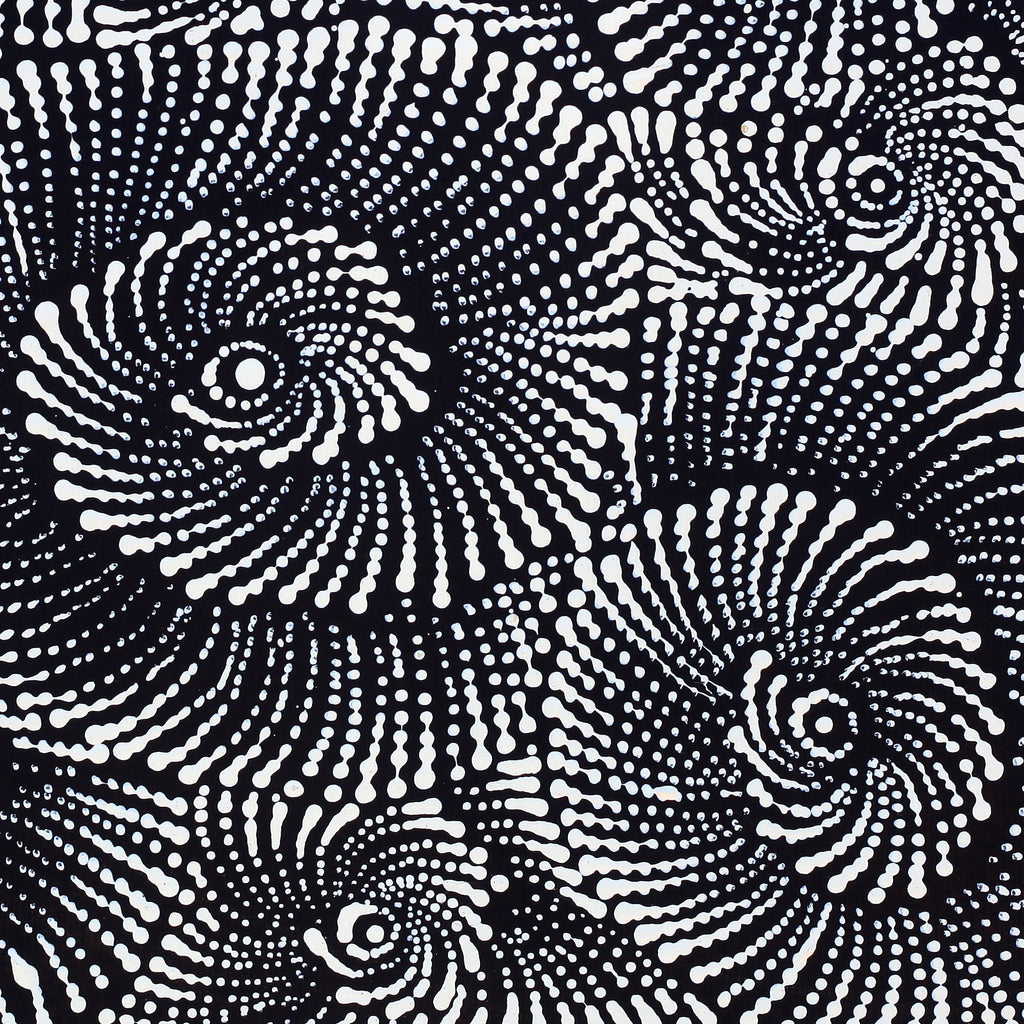 Aboriginal Artwork by Maria Nampijinpa Brown, Pamapardu Jukurrpa (Flying Ant Dreaming) - Warntungurru, 30x30cm