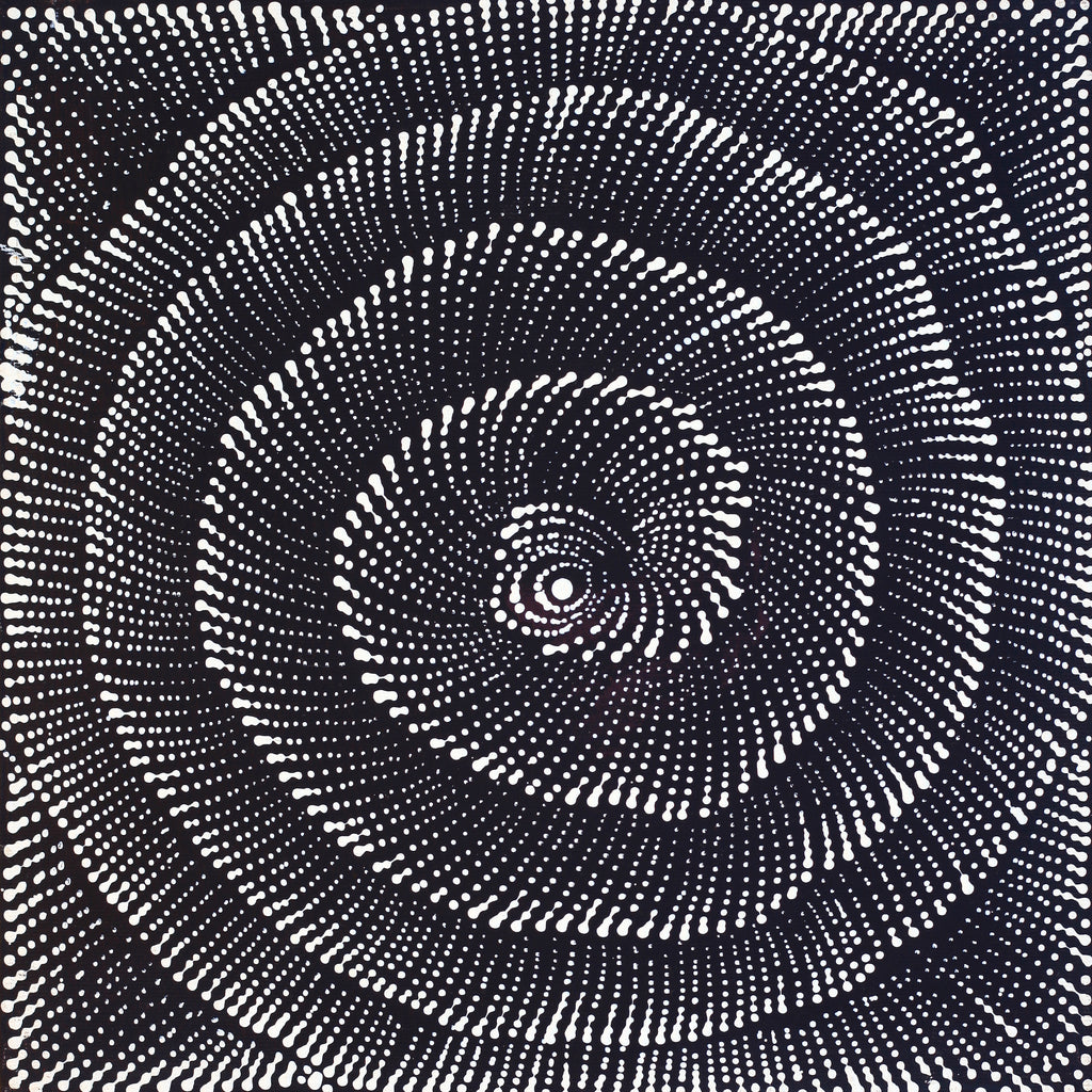 Aboriginal Artwork by Maria Nampijinpa Brown, Pamapardu Jukurrpa (Flying Ant Dreaming) - Warntungurru, 30x30cm