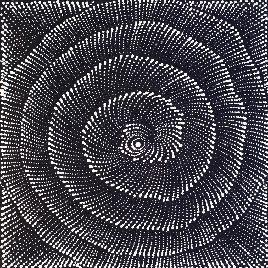 Aboriginal Art by Maria Nampijinpa Brown, Pamapardu Jukurrpa (Flying Ant Dreaming) - Warntungurru, 30x30cm - ART ARK®